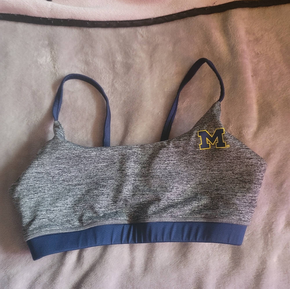 Michigan sports bra
